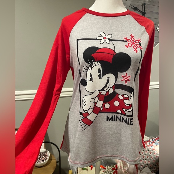 Kohls Women's/Teens Disney Minnie Mouse Pajama (Top Only) - Size Medium NWT - Picture 2 of 7
